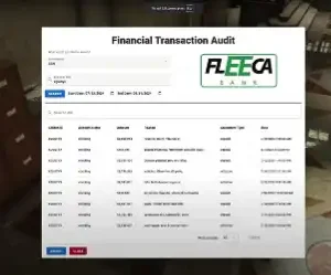 FiveM QBCore bank transaction audit system interface