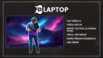 QBCore Laptop Script – Interactive In-Game Laptop System for FiveM