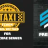QBCore NPC Taxi Script with VIP system for realistic FiveM transportation.