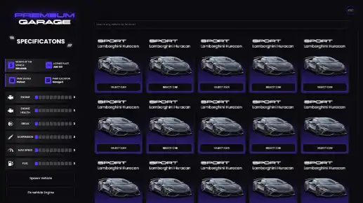 QBCore Premium Garage Script for FiveM Vehicle Management