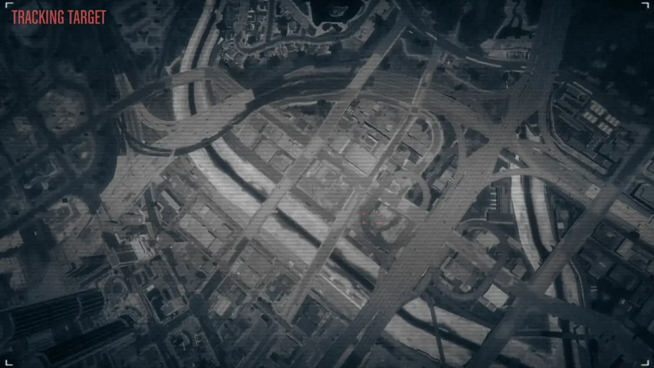 FiveM QBCore Satellite View System showing real-time map aerial view for strategic navigation