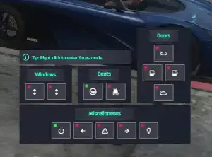 Qbcore Vehicle Control Menu – Advanced Car Interaction System for FiveM RP