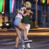 A heartwarming moment captured in Qbcore Cutscenes Script, which allows for interactive roleplay scenarios like hugging or other emotive actions in FiveM.