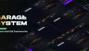 QBCore Garage System – Advanced vehicle storage and retrieval script for FiveM RP servers, supporting QB-Core and ESX frameworks.