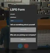 Qbcore Job Application Form Script for FiveM
