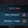 FiveM QBCore MultiJob System for managing multiple jobs in roleplay servers