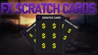 QBCore Scratch Card Script – Interactive lottery system for FiveM roleplay servers.