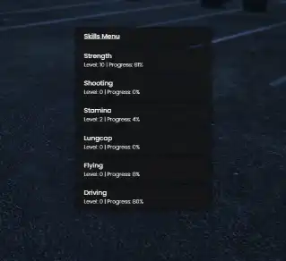 Qbcore Skill System – Player Progression and Ability Leveling for FiveM RP