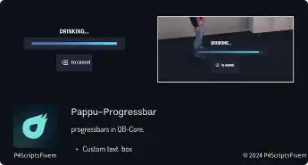 QBCore Progress Bar script for FiveM - Customizable loading UI