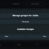 ESX job garage management UI for Ballas gang