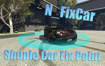 ESX car fix point script with repair animation and static location system