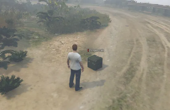 ESX Cayo crate script with hidden loot and interactive open mechanic