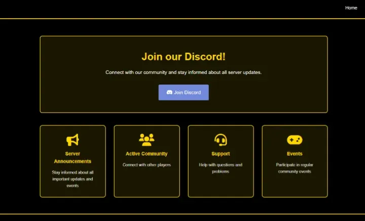 Esx Website Script | Responsive Server Portal with Rules FiveM Script