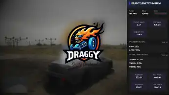 FiveM Drag Racing Telemetry System real-time race dashboard with RPM and speed tracking