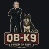 QBCore police K9 script with tracking, attack, and search functions