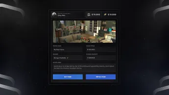 ESX advanced housing system with buy, sell, and interior preview features
