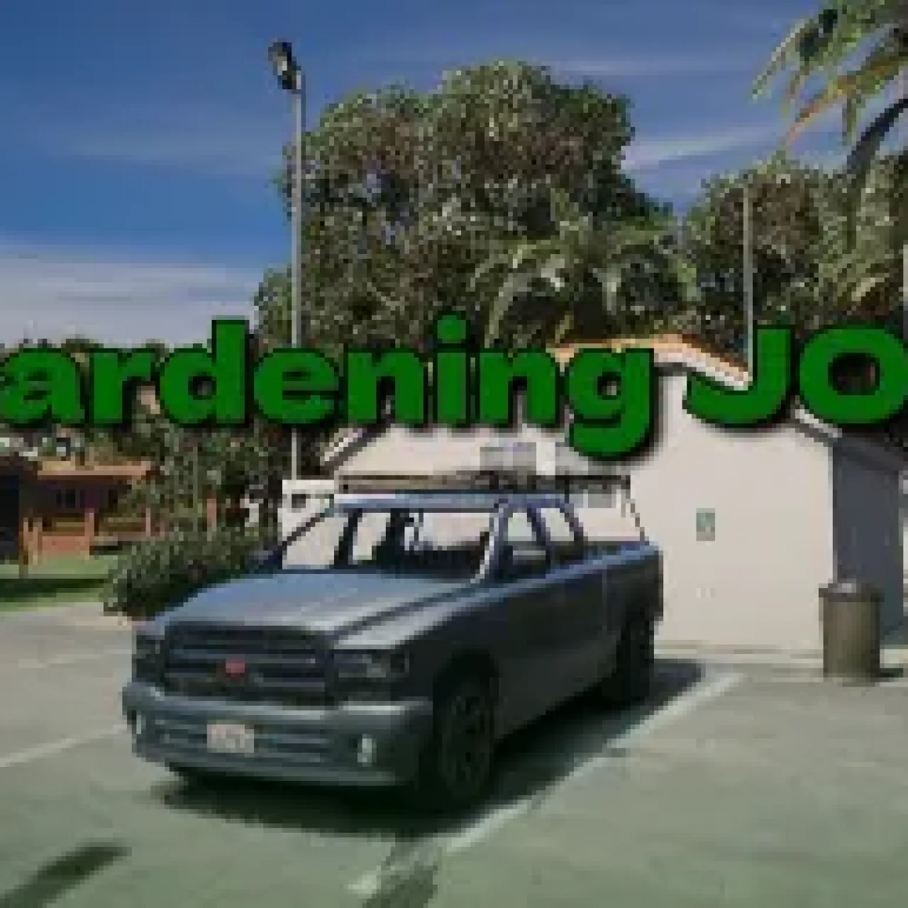 ESX gardening job script with landscaping vehicle and green task zones
