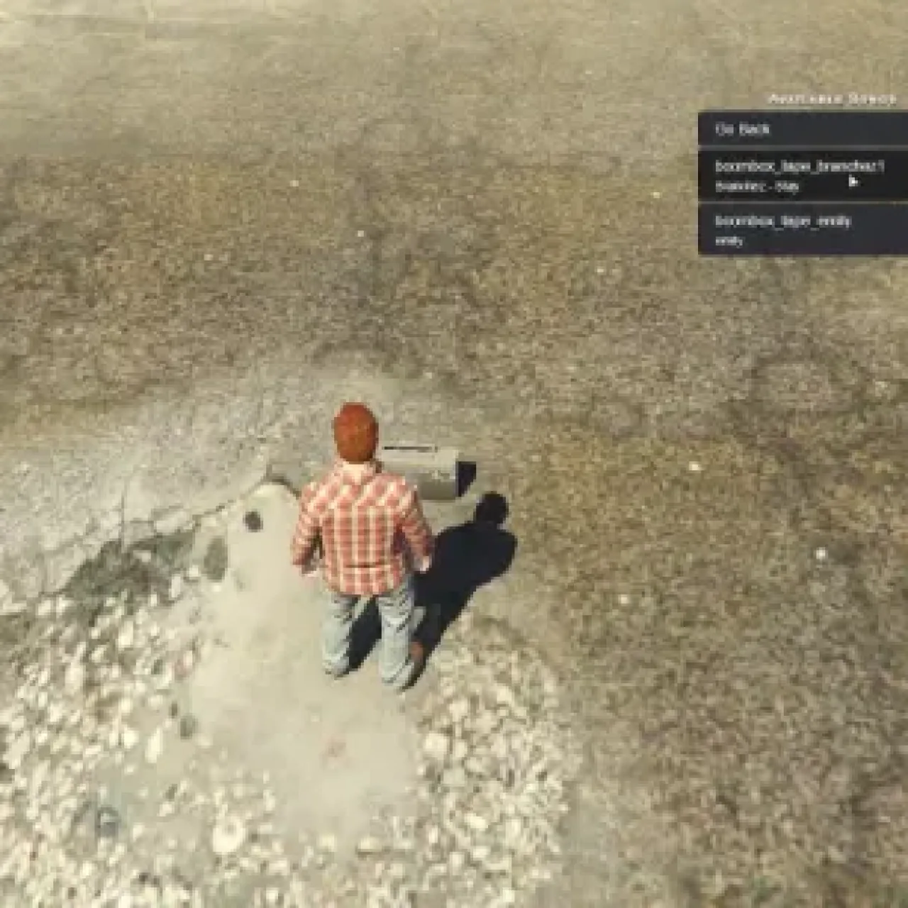 In-game screenshot of ESX 3D Sound Script with player triggering spatial sound effects on a street in FiveM.