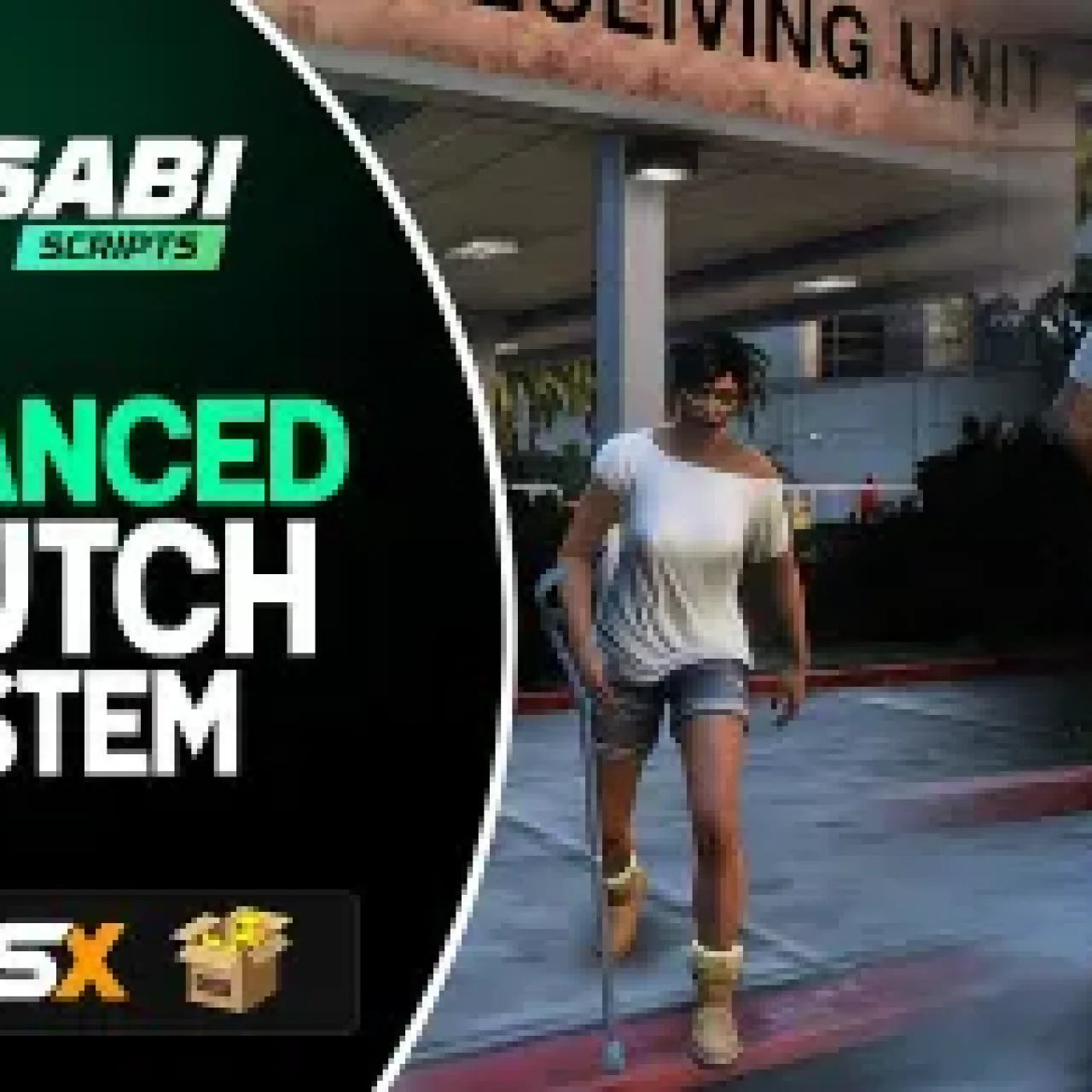 ESX Advanced Crutch System – Realistic Crutch Usage for Injured Players in FiveM