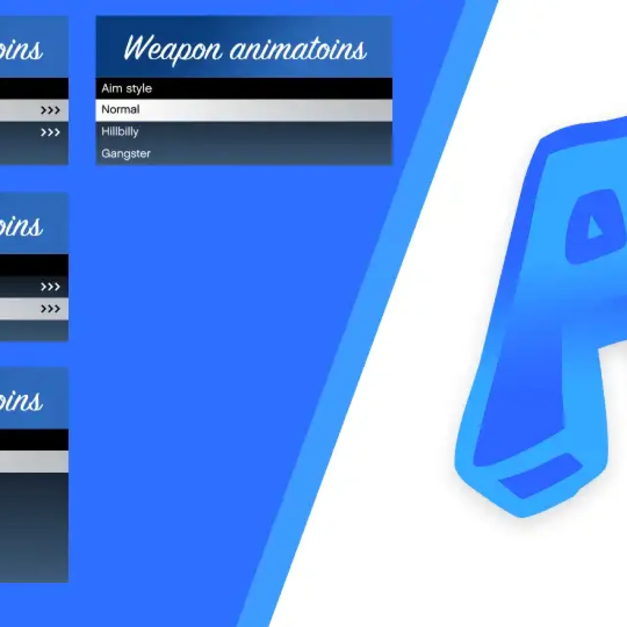 ESX Advanced Weapon Animation Menu with Custom Aim and Holster Styles