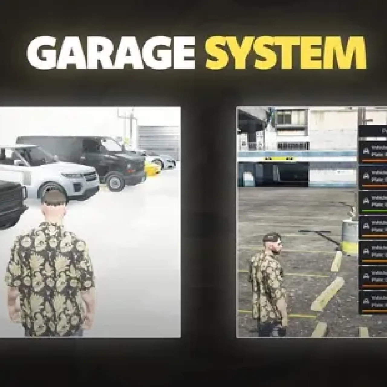 FiveM ESX Advanced Garage Script with vehicle preview and user-friendly garage menu