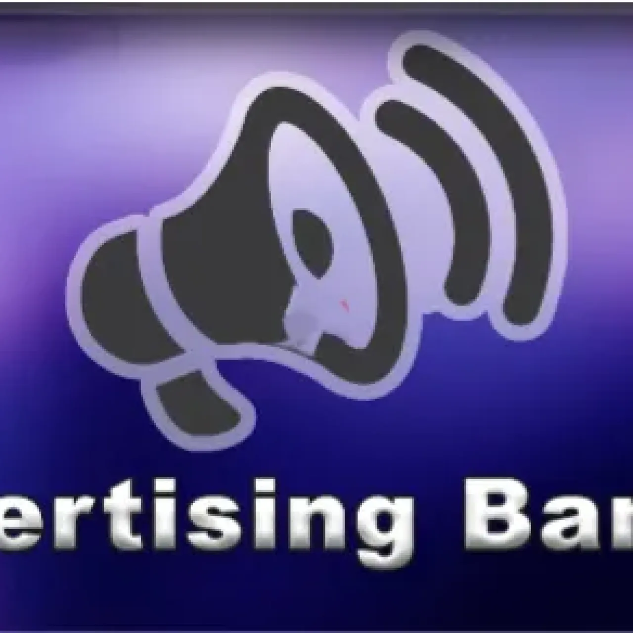 ESX in-game advertising banner broadcast system with loudspeaker icon