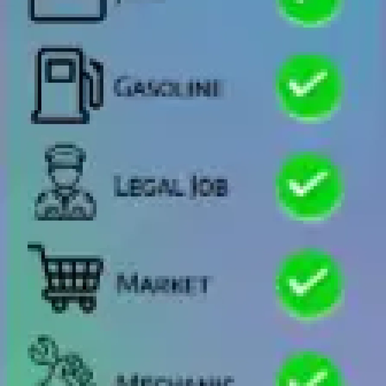 GTA V RP blips UI showing enabled service locations using ESX Blips Script