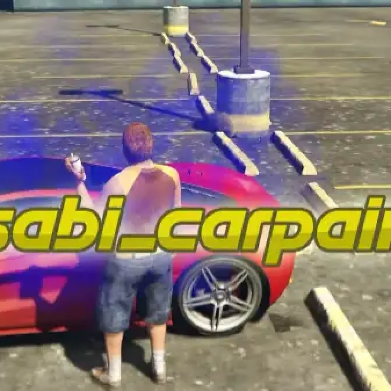ESX Car Paint Script for FiveM – Night city background for vehicle customization roleplay