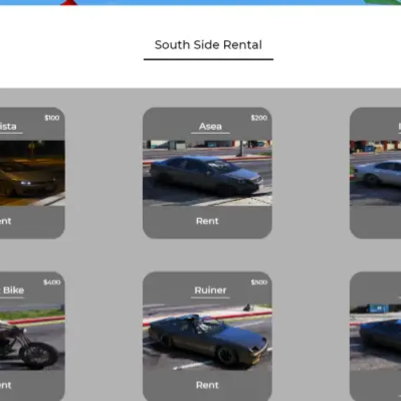 ESX Car Rental – Vehicle rental system for FiveM