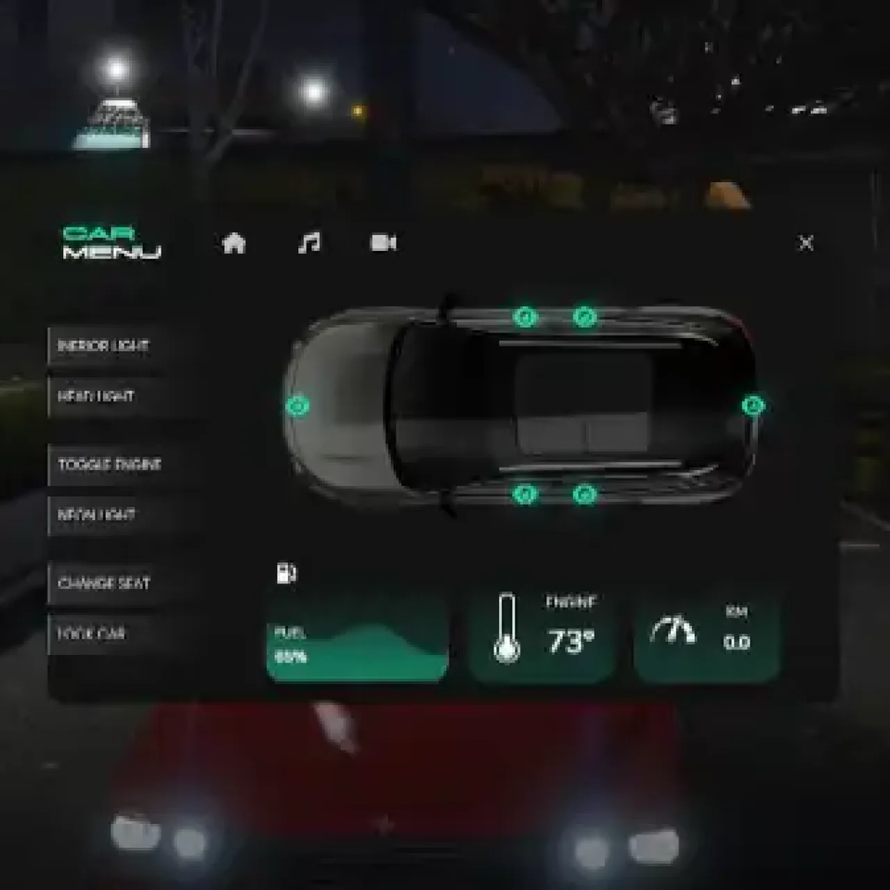FiveM ESX Car Control Script for managing vehicle doors, windows, and engine.