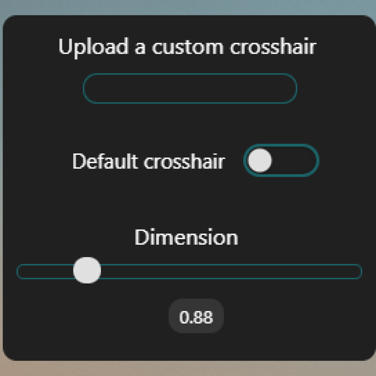 ESX Crosshairs Script UI for Custom Aim Crosshair and Size Adjustment