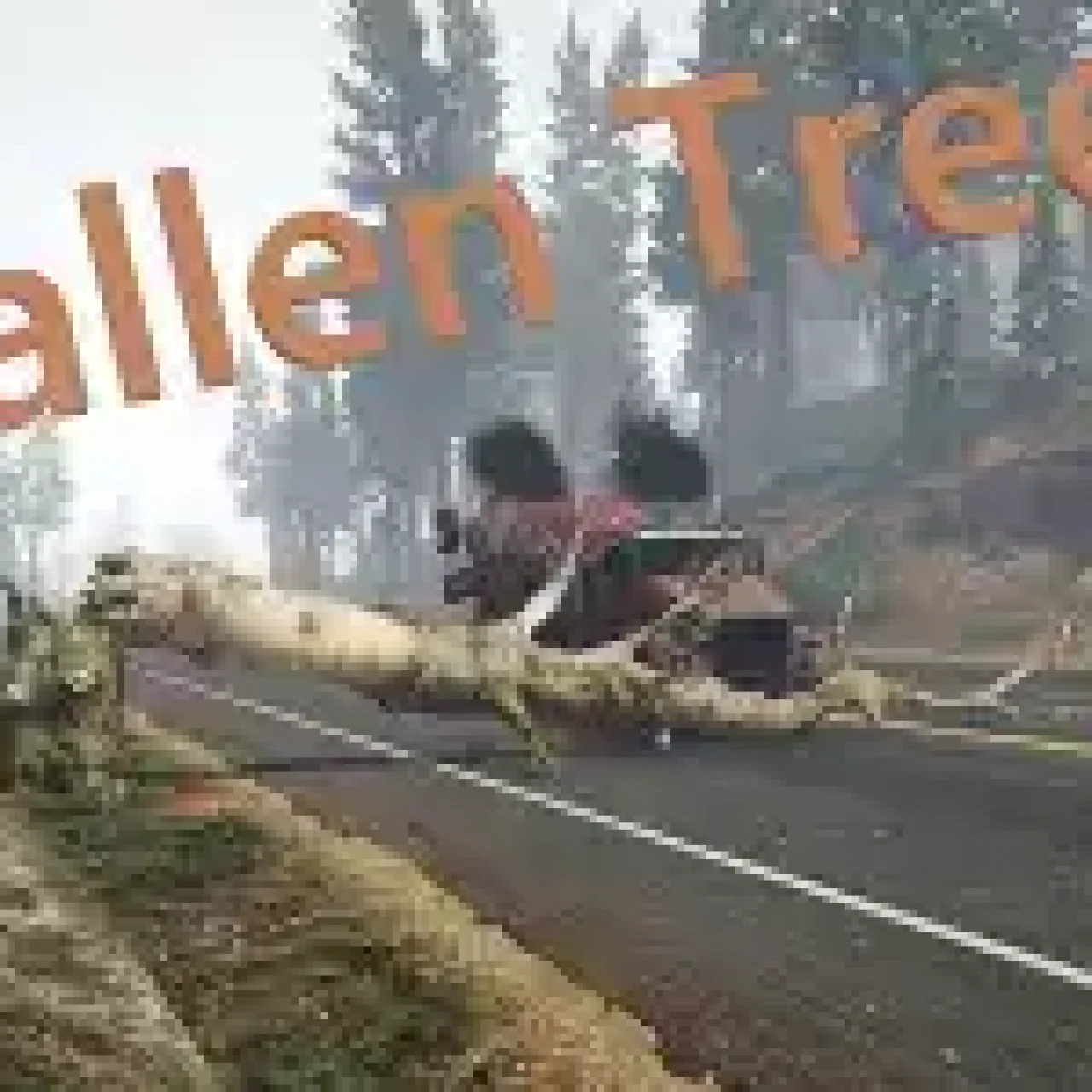 ESX Fallen Trees Script – Road Obstacles for FiveM Roleplay Servers