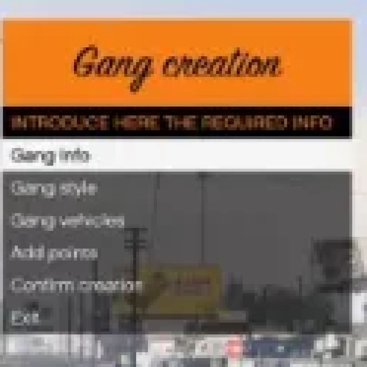 ESX Gang System UI – Create and customize gangs in FiveM roleplay
