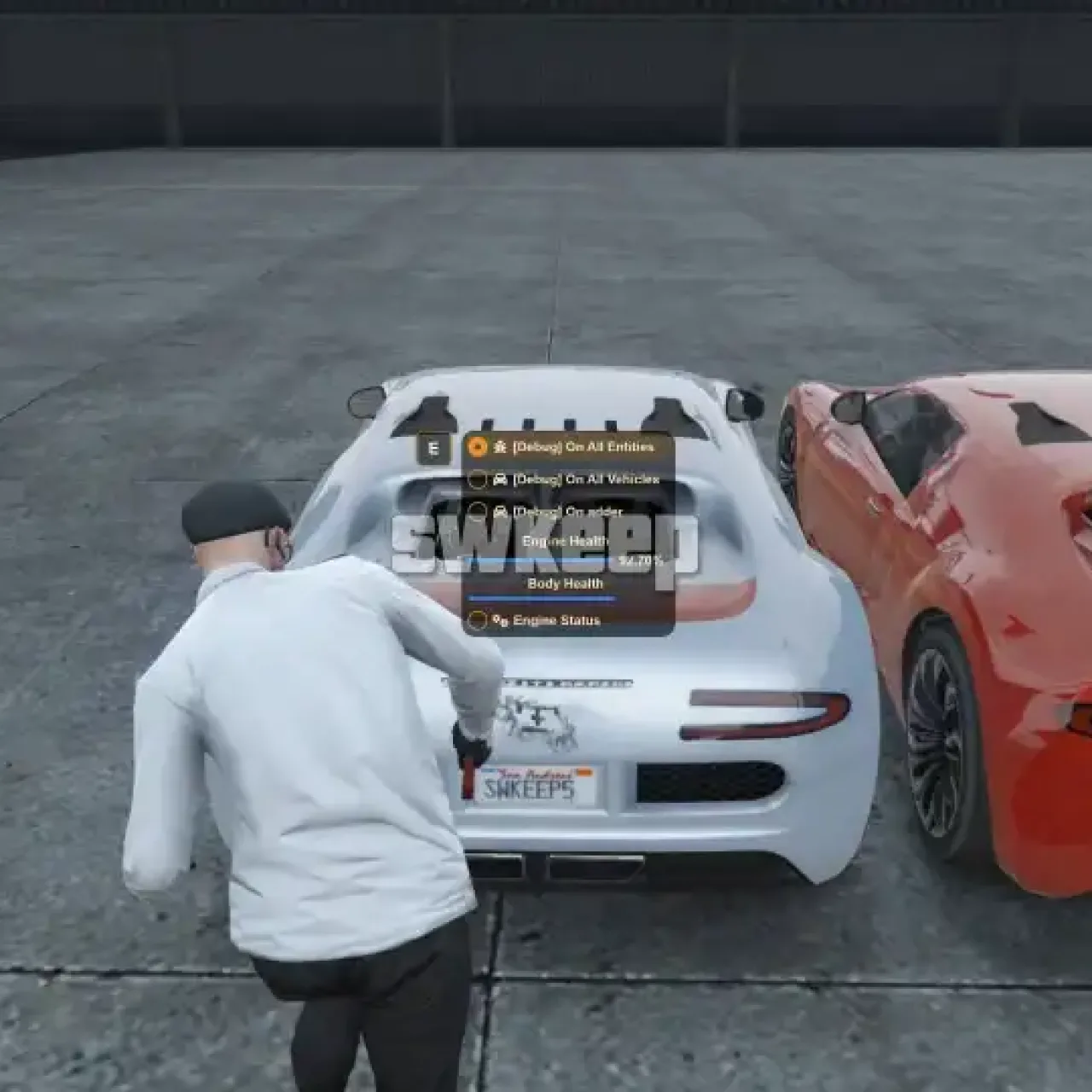 GTA V RP ESX Interaction Menu Script with player and vehicle management options.