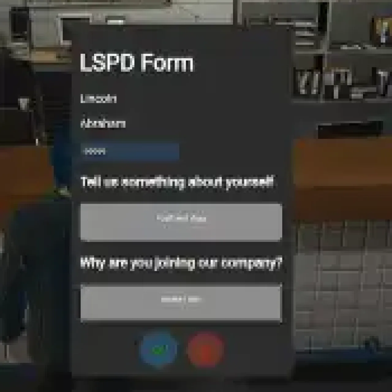 ESX Job Form Script – Interactive Job Application System for FiveM