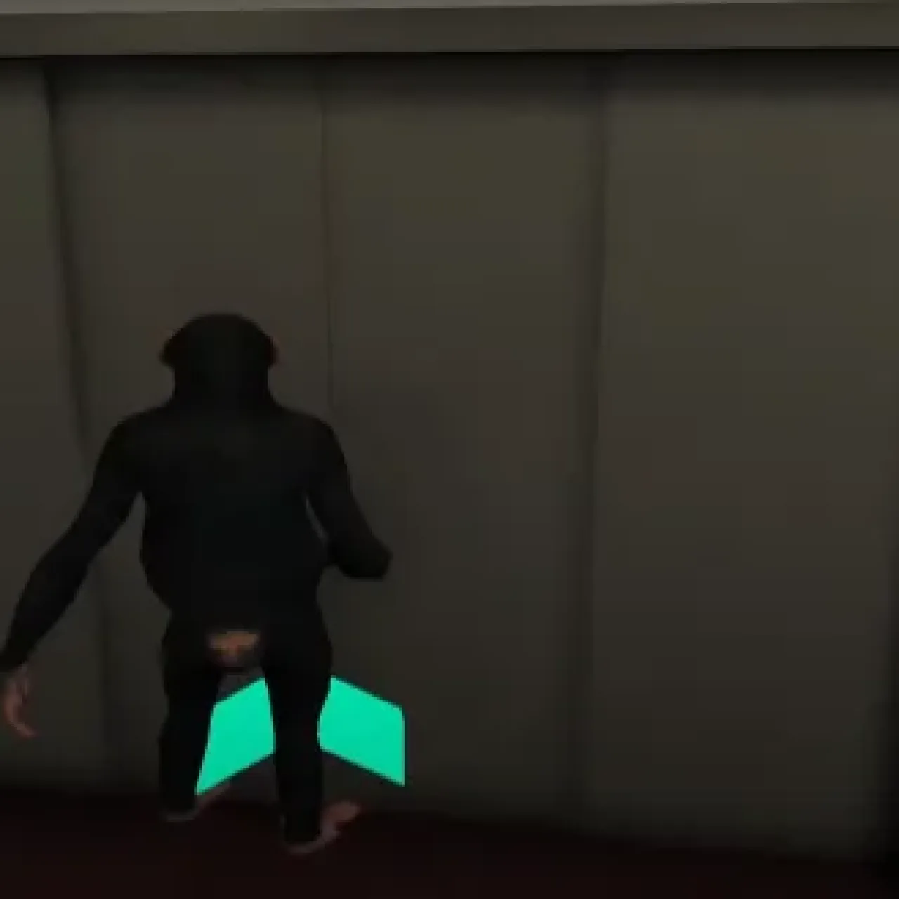 GTA V character at elevator using ESX Lifts Script in a roleplay building