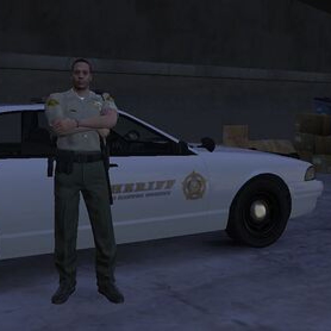FiveM ESX police repair point with sheriff vehicle