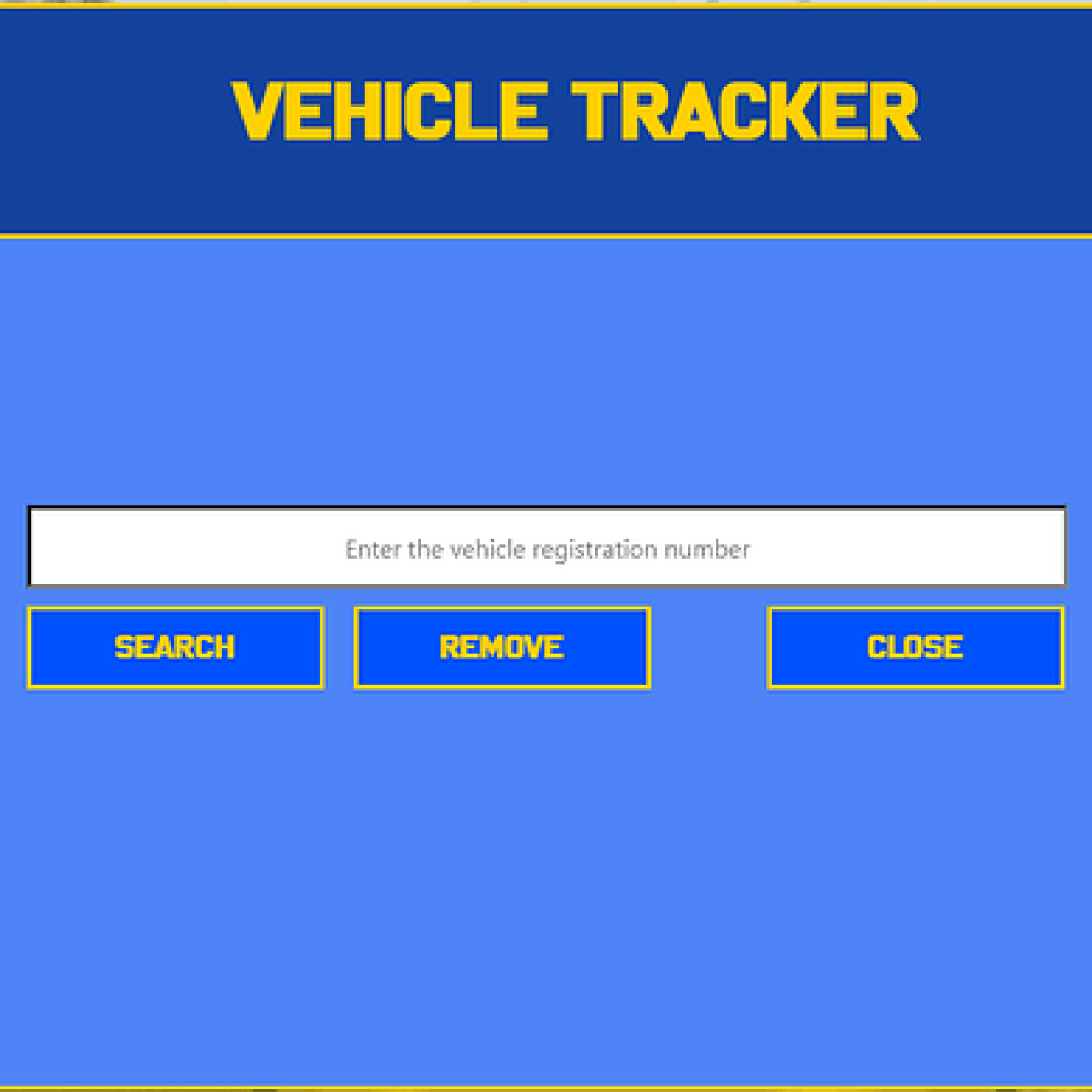 ESX Police Vehicle Tracker Script for FiveM, allowing officers to track and manage vehicles by registration numbers.