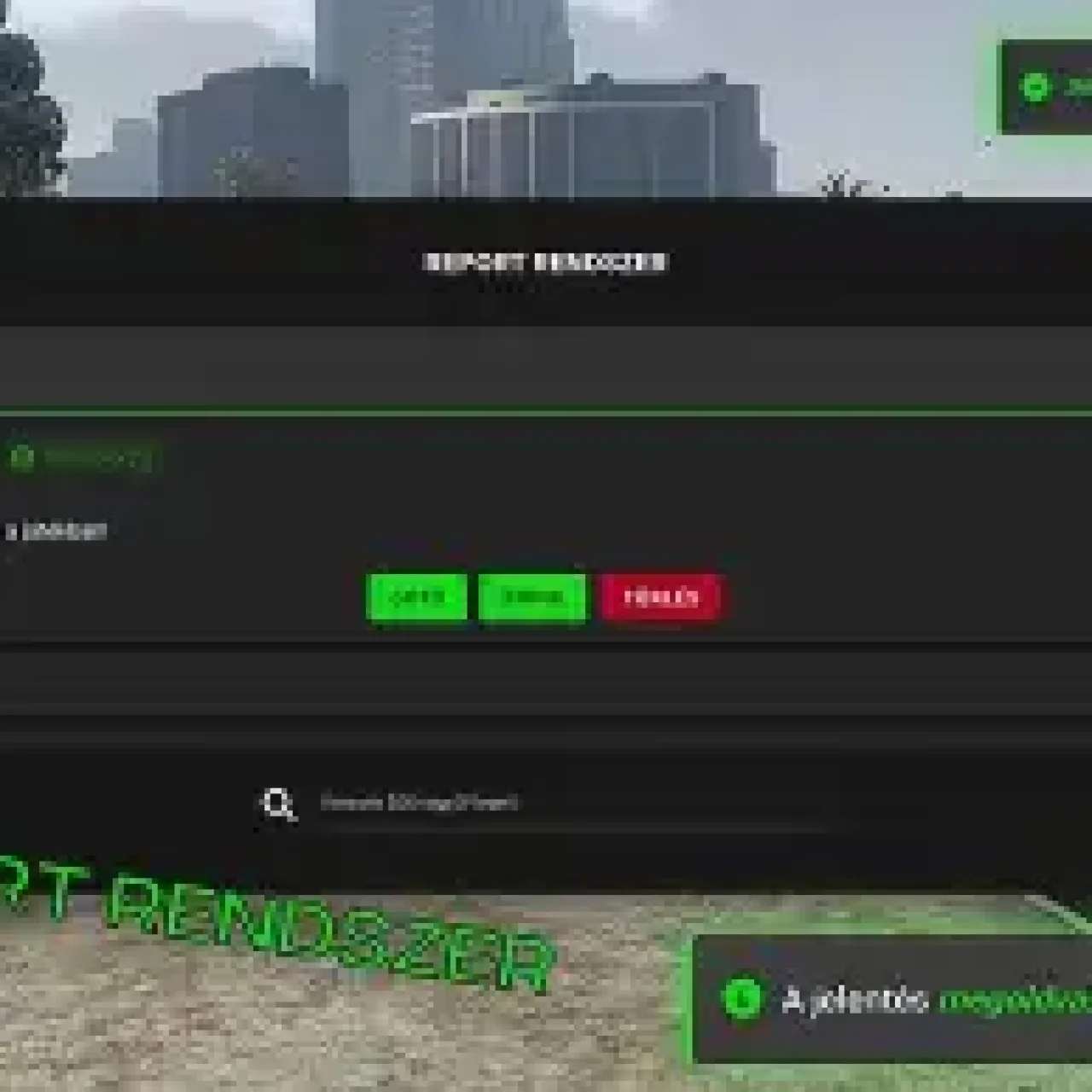 FiveM ESX Report System V2 in-game admin and player reporting UI
