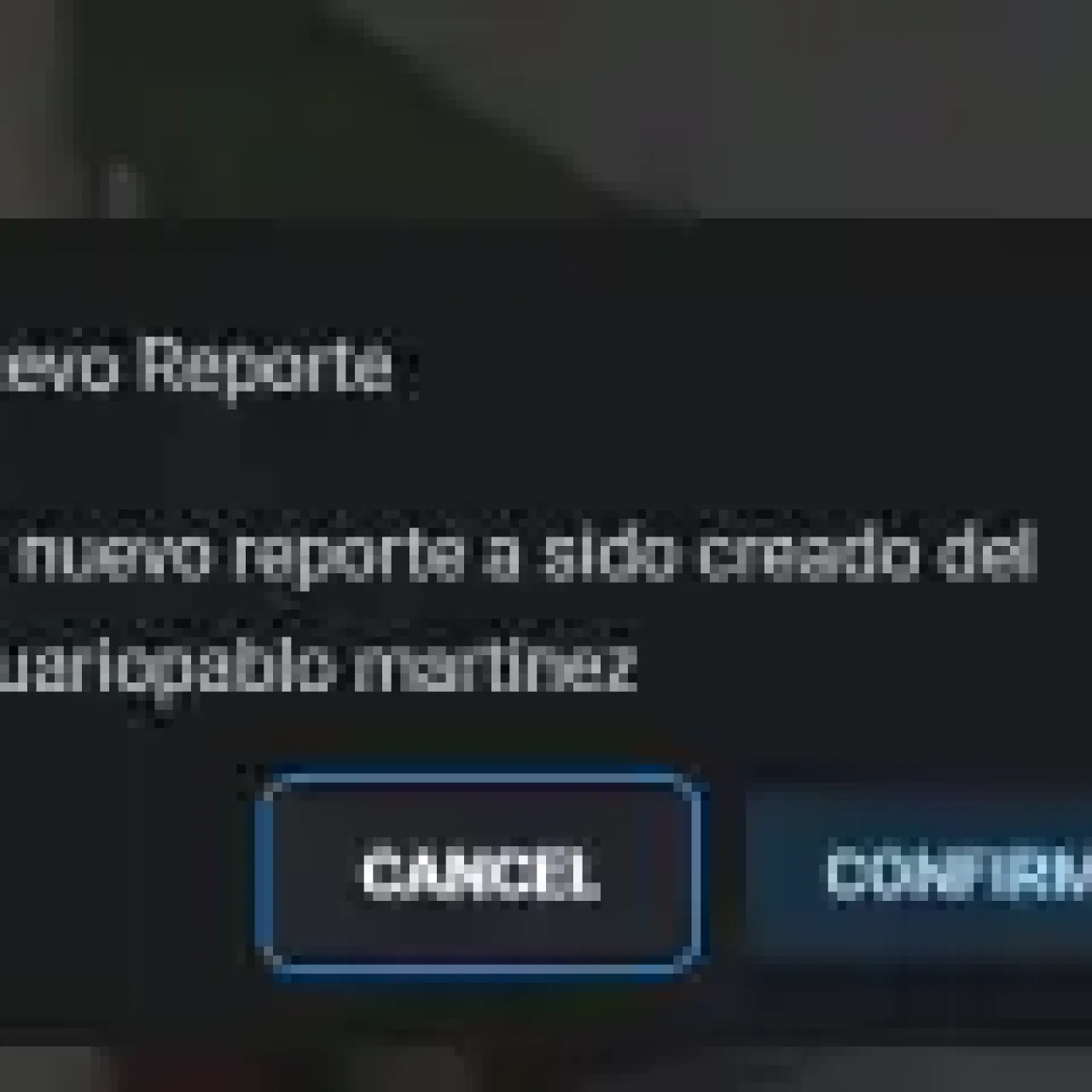 FiveM ESX Report System new player report confirmation popup UI