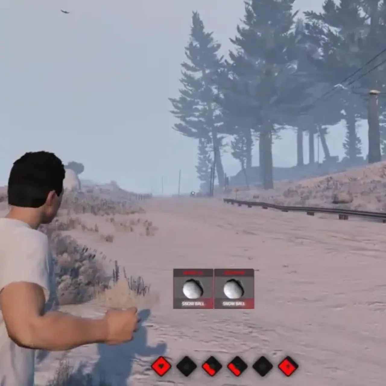 FiveM ESX snowball script with throwing mechanics, custom UI, and winter RP features