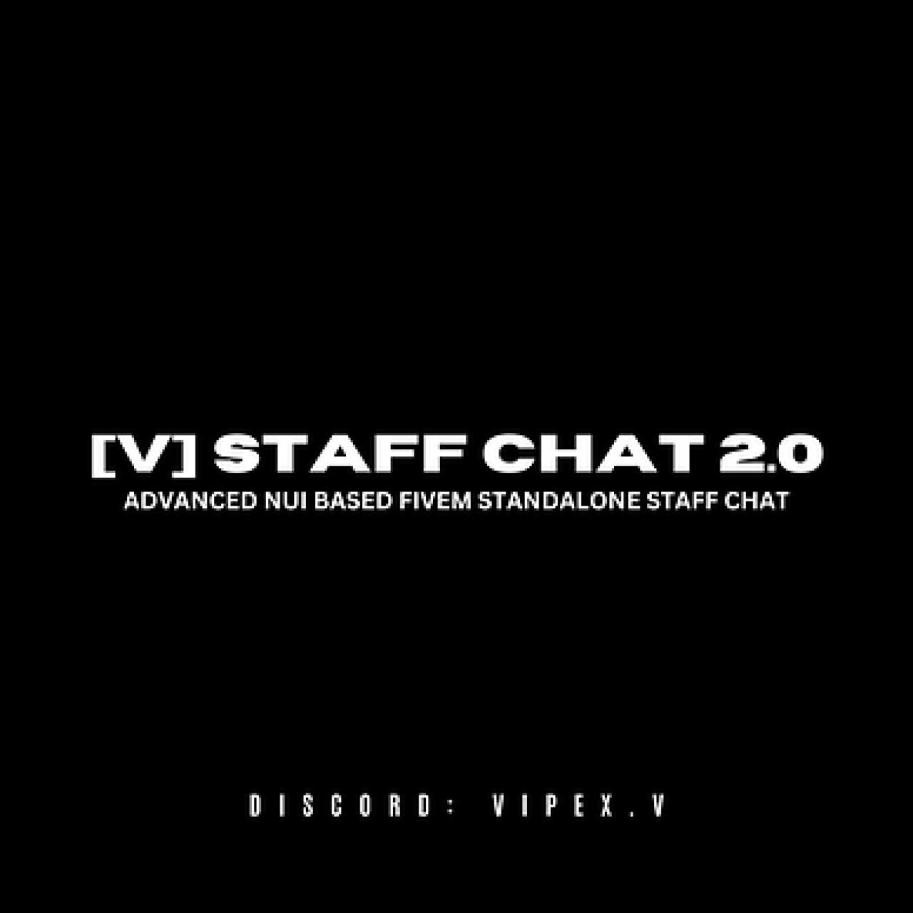 ESX Staff Chat interface for private in-game communication between server admins and moderators.