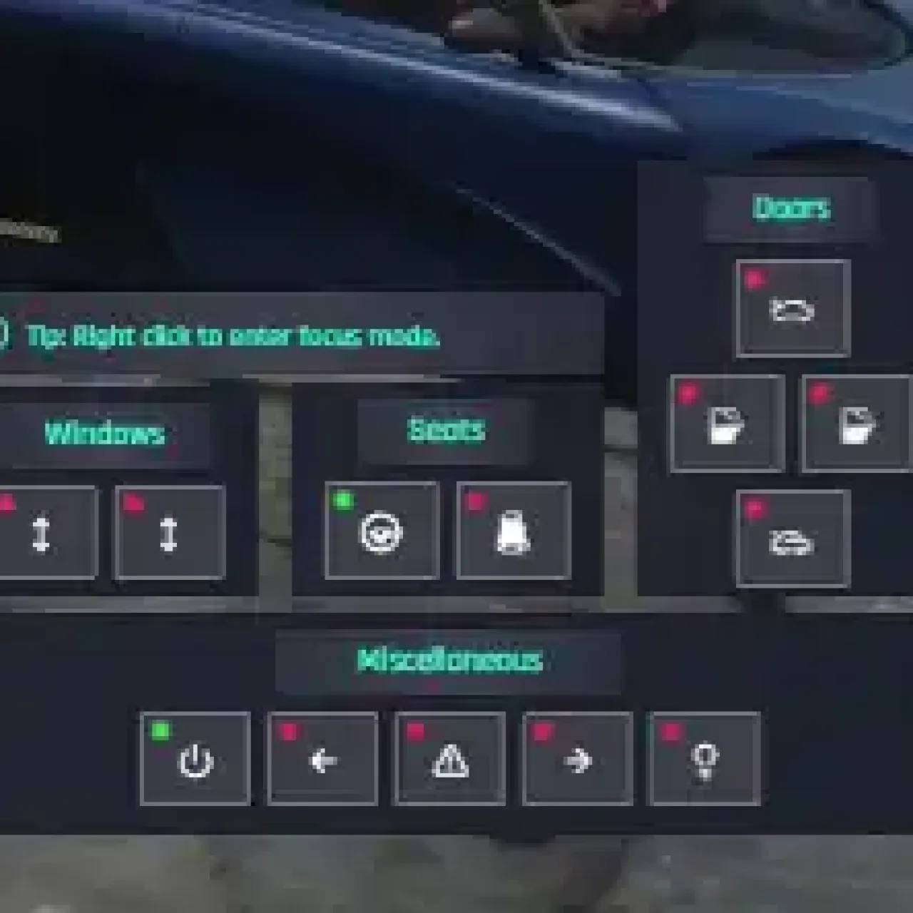 GTA V RP ESX Vehicle Control Menu Script with advanced car interaction options.
