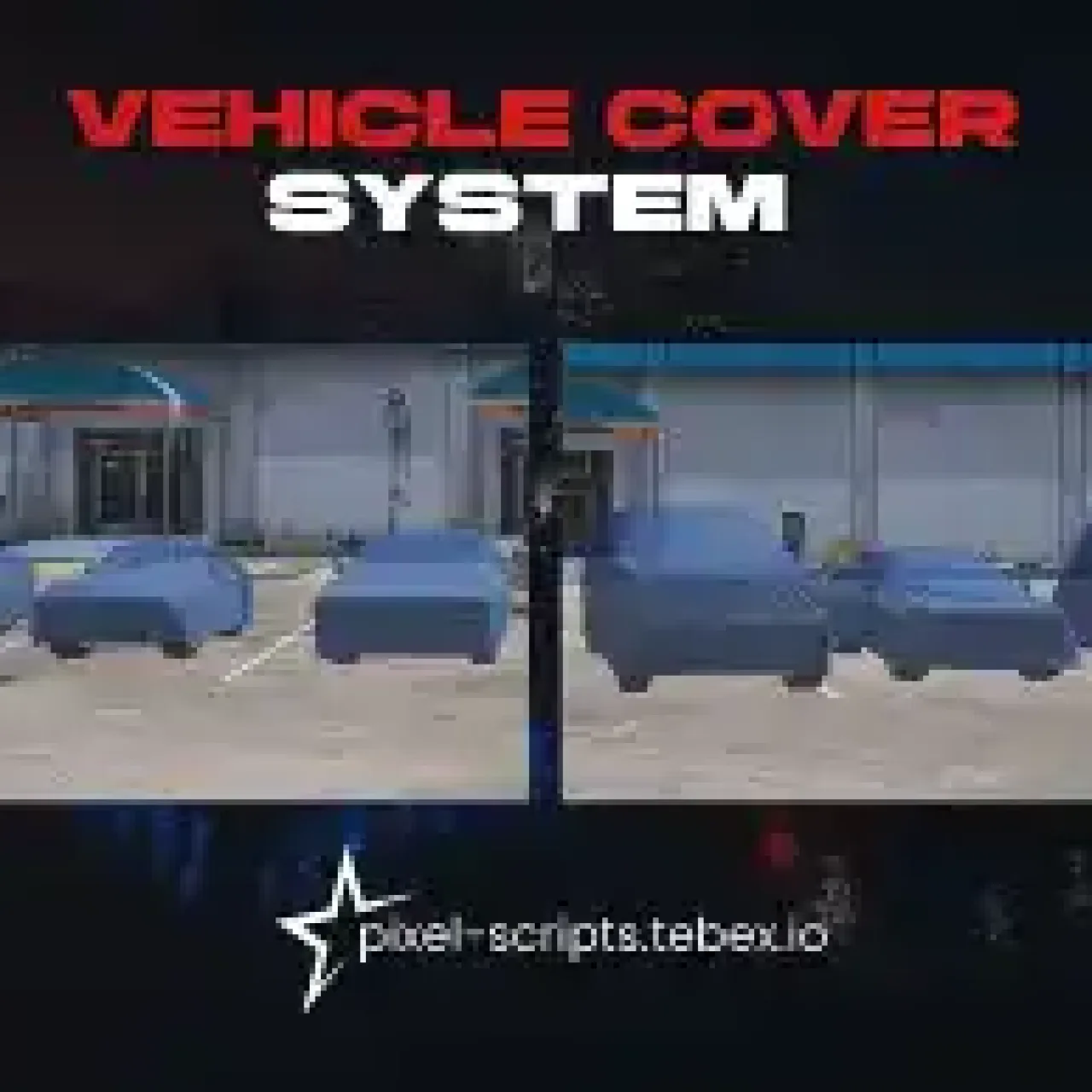 FiveM ESX Vehicle Cover System for realistic car protection and roleplay enhancement