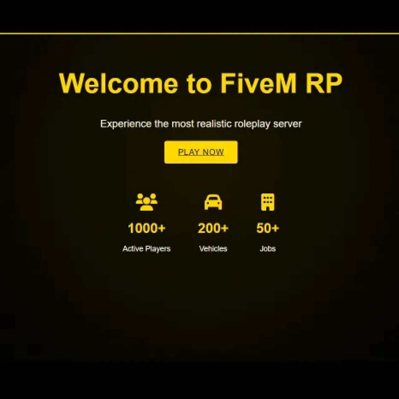 ESX website script with RP server stats and quick play button
