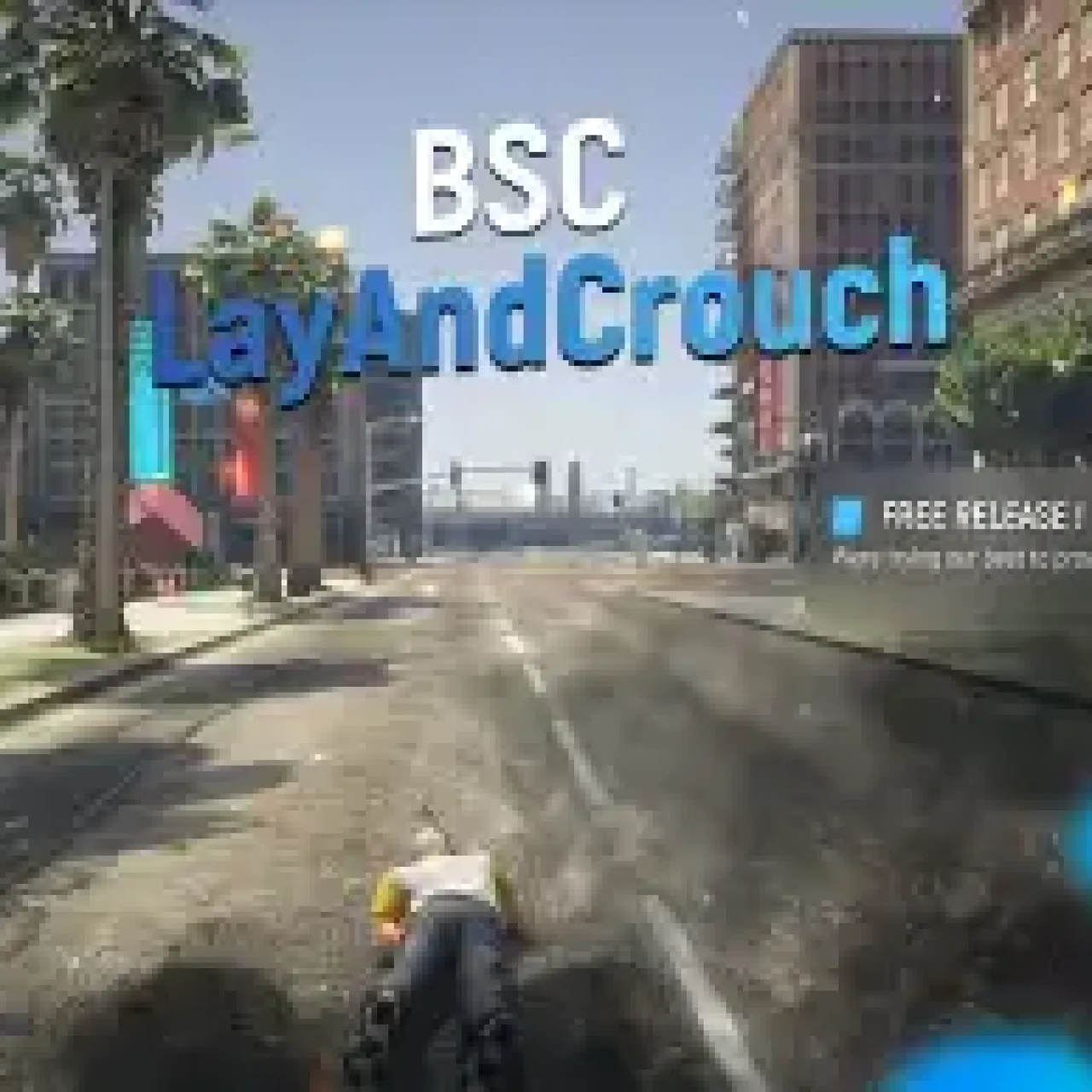 GTA V RP character using ESX Lay and Crouch Script for realistic animations