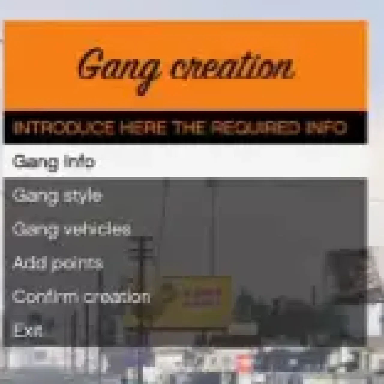 ESX Gang Creation Script UI for GTA V RP