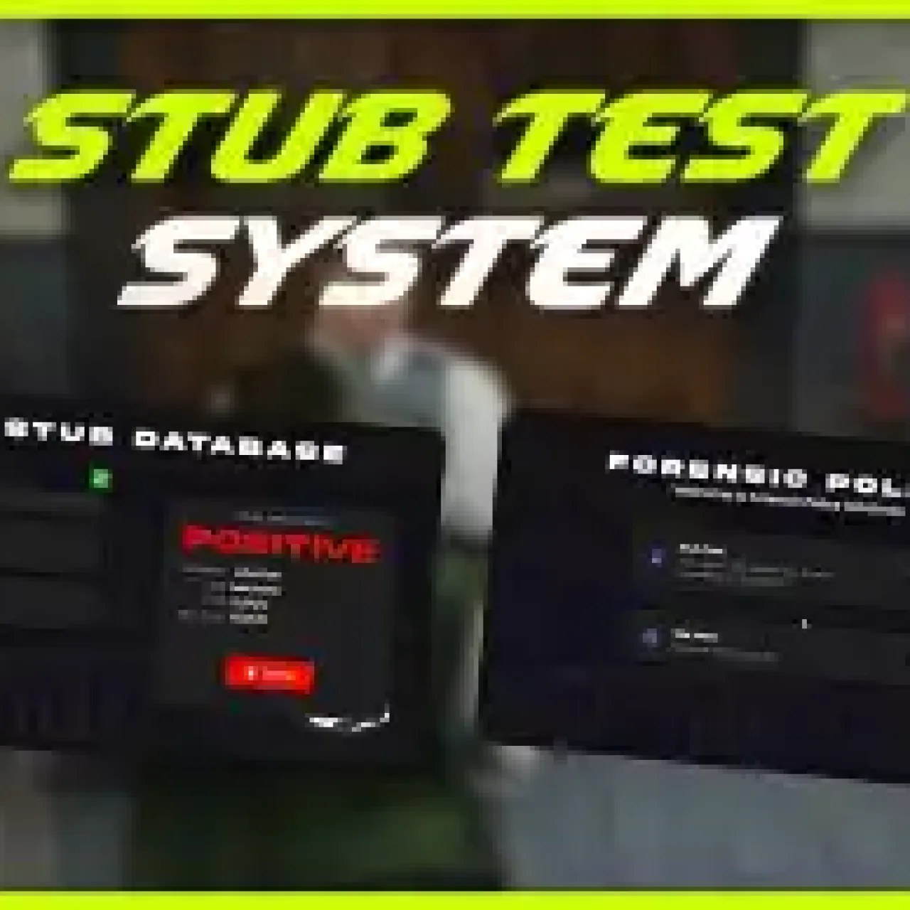 ESX Stub Test System - Forensic gunshot residue testing for FiveM police roleplay