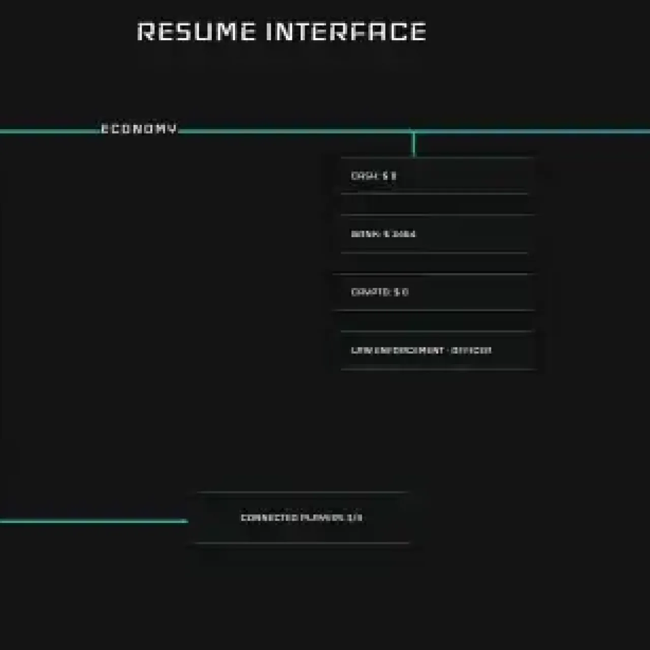 QBCore Pause Menu System V1 for FiveM, displaying real-time player stats, economy tracking, and job roles in an interactive interface.