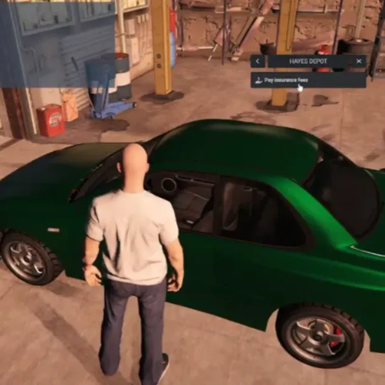 QBCore Garage System UI for vehicle storage and management in FiveM.